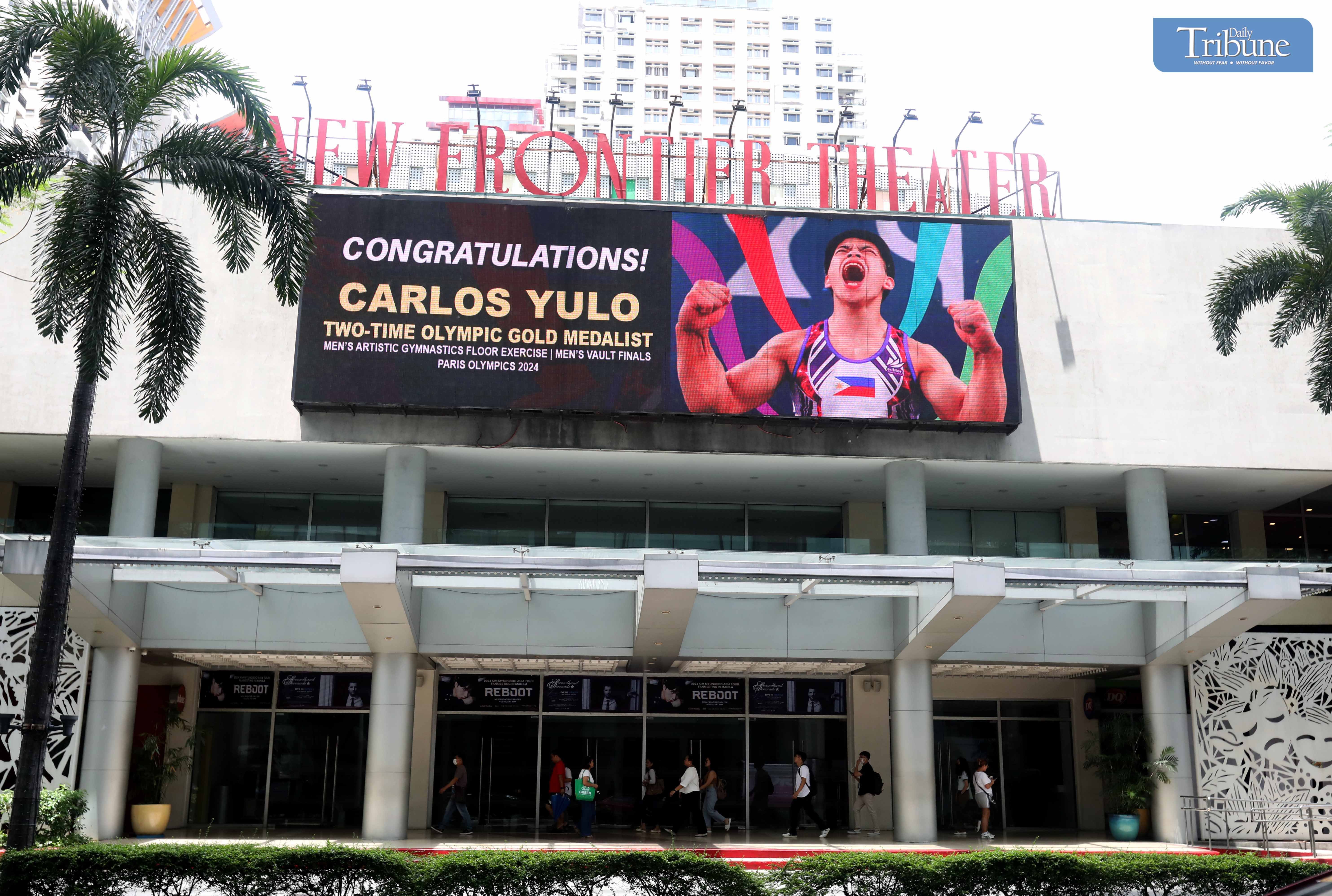 NEW FRONTIER DISPLAYS YULO CONGRATULATION 